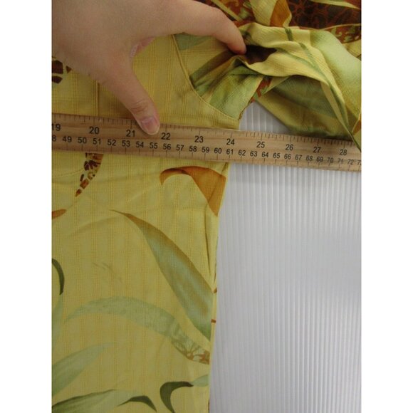 Tommy Bahama Shirt Large Silk Hawaiian Button Up Loop Collar Tropical - Picture 6 of 10